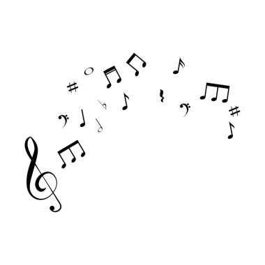 müzik notlar izole simgesi