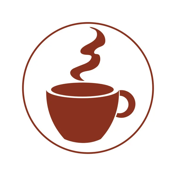 Copo de café beber ícone isolado — Vetor de Stock