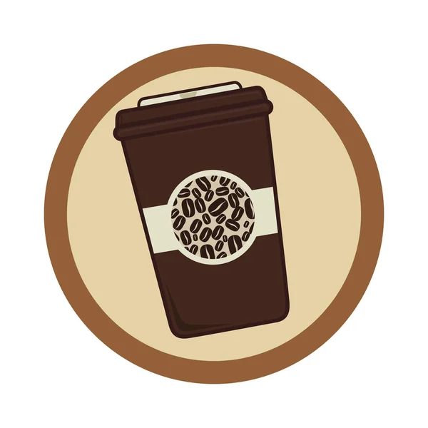 Ikonę pić kawy szkła — Wektor stockowy