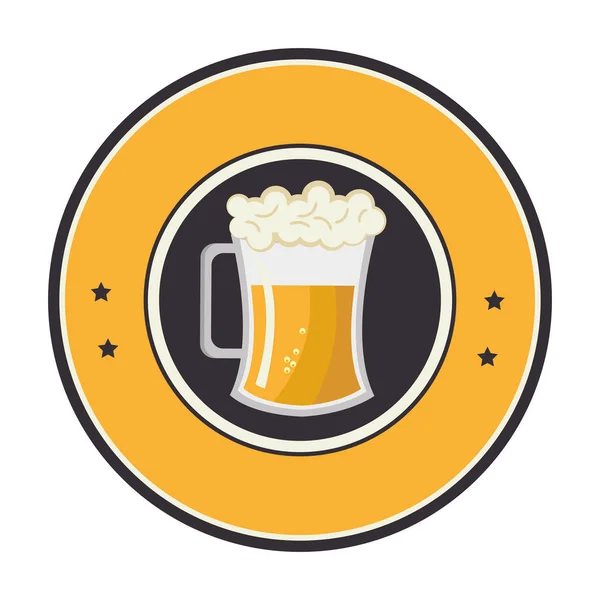 Ícone de bebida de cerveja fresca —  Vetores de Stock