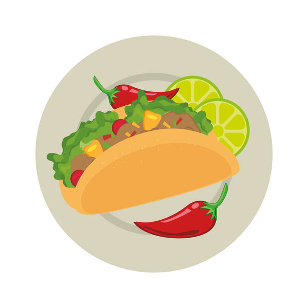 taco mexican food menu icon