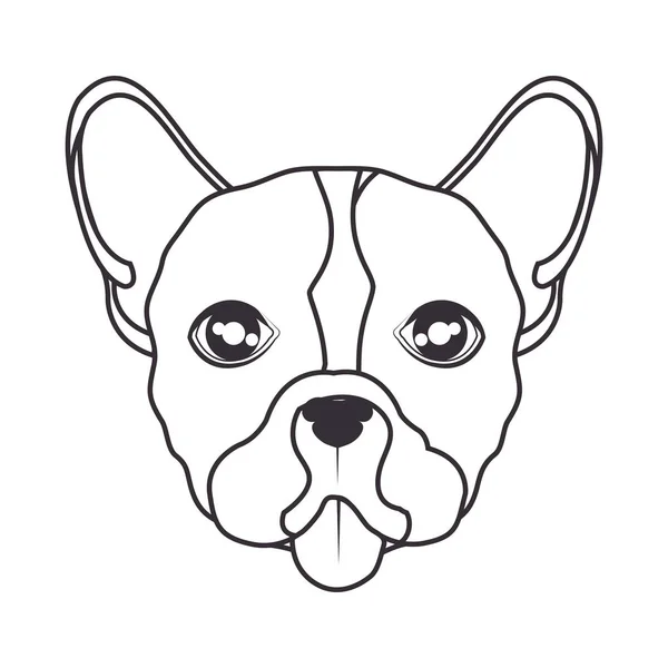 Lindo perro aislado icono — Archivo Imágenes Vectoriales