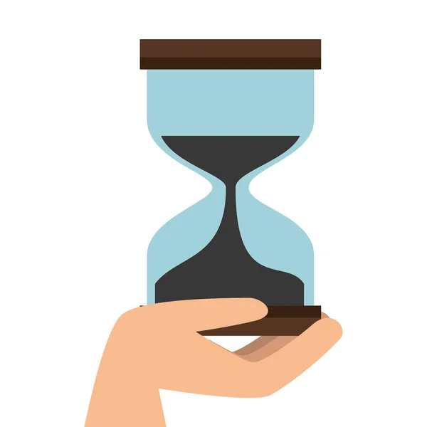 Izolované ikona přesýpacích hodin času — Stockový vektor
