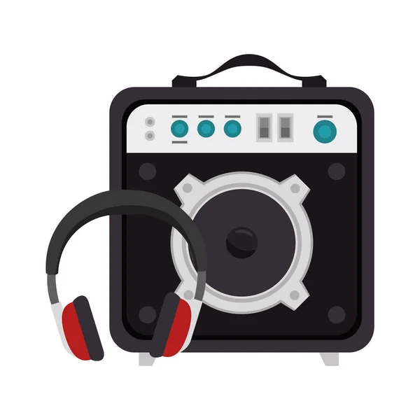 Headset audio apparaatpictogram — Stockvector