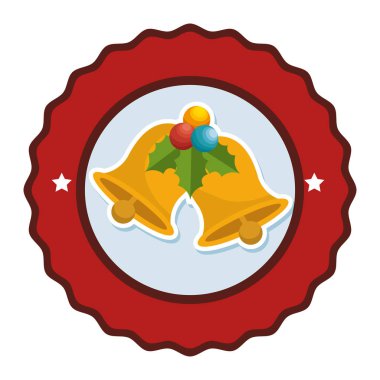 mutlu neşeli Noel çan kartı