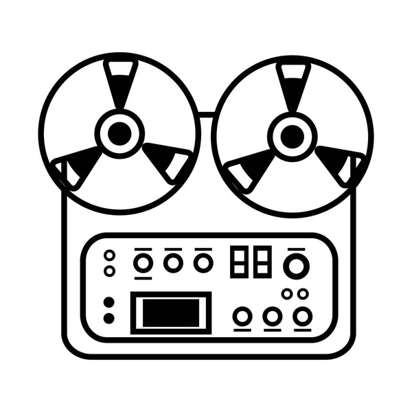 Icono del dispositivo de consola de audio — Archivo Imágenes Vectoriales