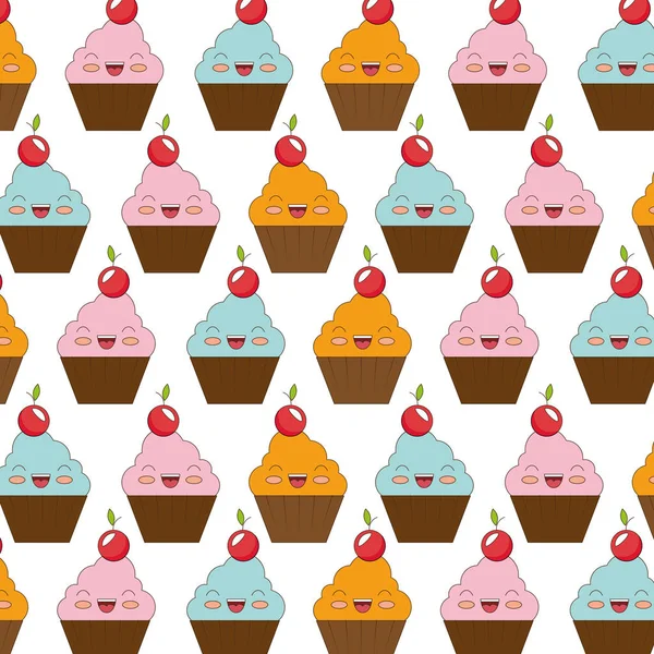 Dulce pastel carácter icono — Vector de stock