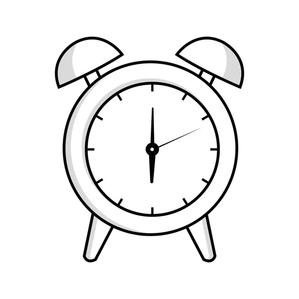 Geïsoleerde tijdpictogram alarm horloge — Stockvector