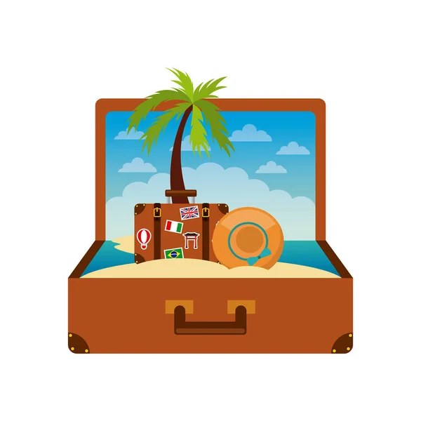 Travel and tourism design — Stock Vector