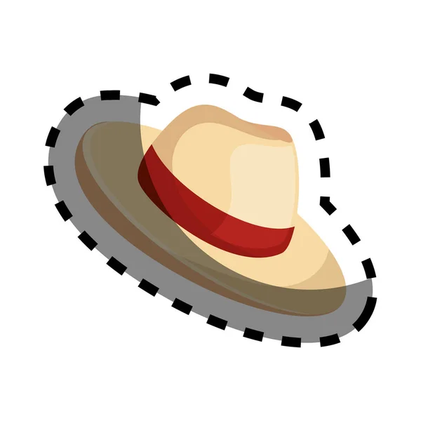 Sombrero accesorio turístico icono — Archivo Imágenes Vectoriales