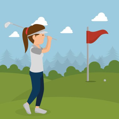 kadın atlet avatar karakter