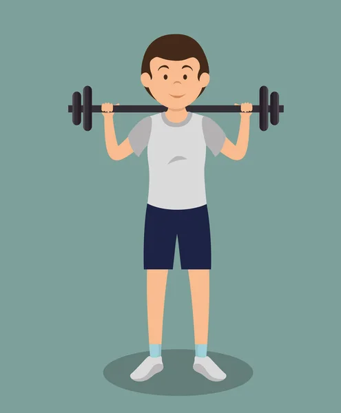 Man athlete avatar character — Stock Vector