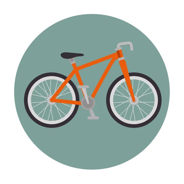 Fiets voertuig geïsoleerde pictogram — Stockvector