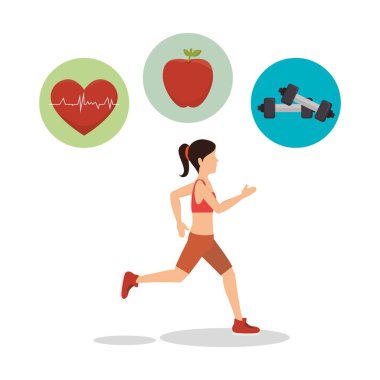 kadın atlet avatar fitness spor
