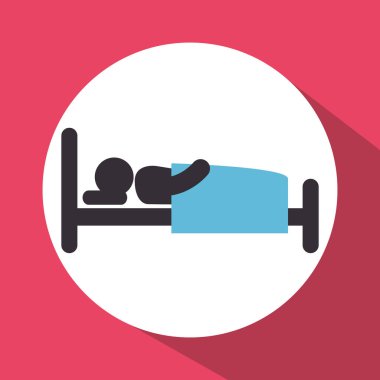 insan siluet uyku simgesi