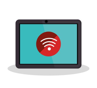 Tablet cihaz izole simgesi