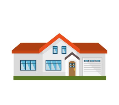 sevimli ev dış izole simgesi