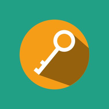 anahtar kapı izole simgesi