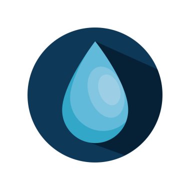 damla su izole simgesi