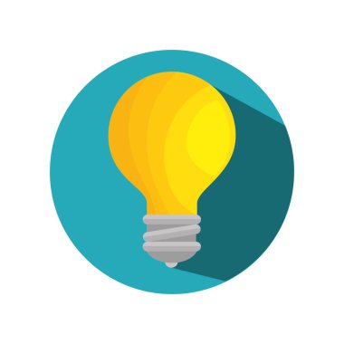 Ampul Işık eğitim simgesi