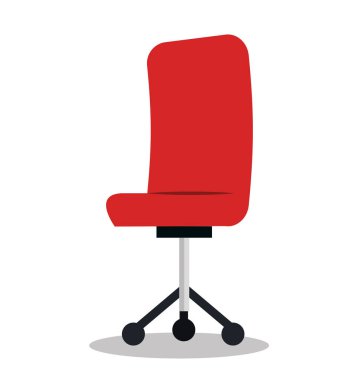 ofis sandalye izole simgesi