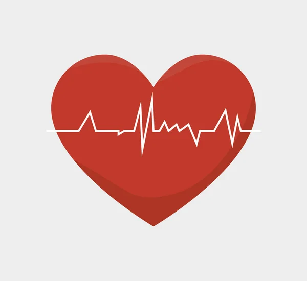 Healthy heart cardio icon — Stock Vector