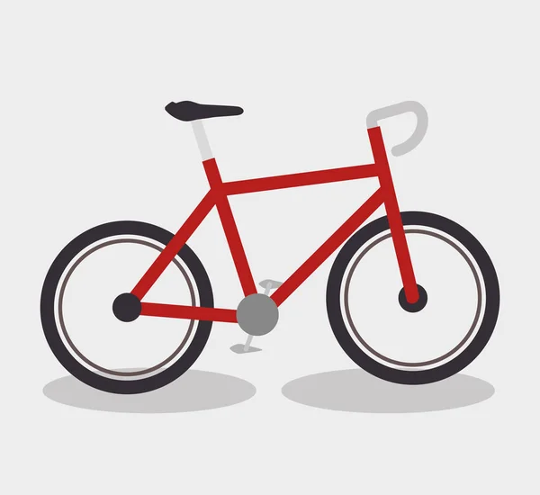 Bicycle sport isolated icon — Stock Vector