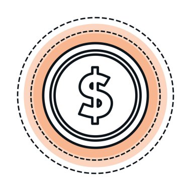 sikke para izole simgesi