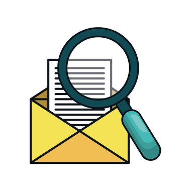 Zarf iletisi izole simgesi