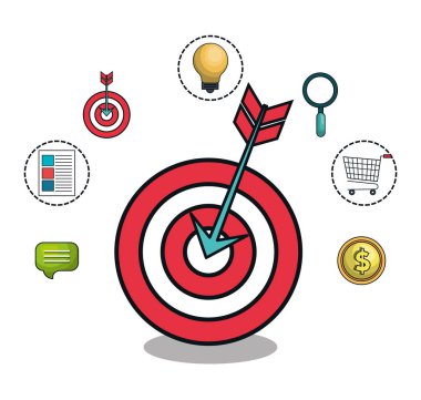 dijital pazarlama e-ticaret simgesi