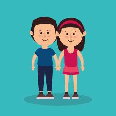 sevimli aile üyeleri grubu