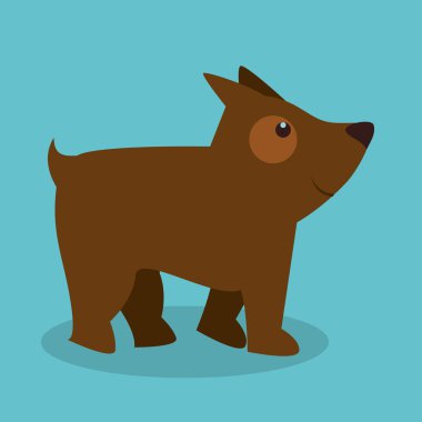 sevimli köpek izole simgesi