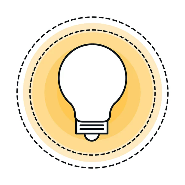 Lamp licht onderwijs pictogram — Stockvector