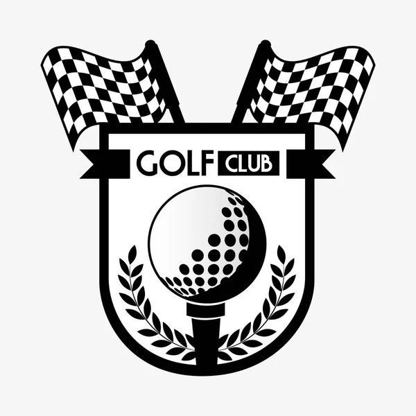 Golf Kulübü spor idolü — Stok Vektör