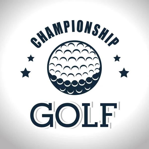 Club de golf deporte icono — Vector de stock