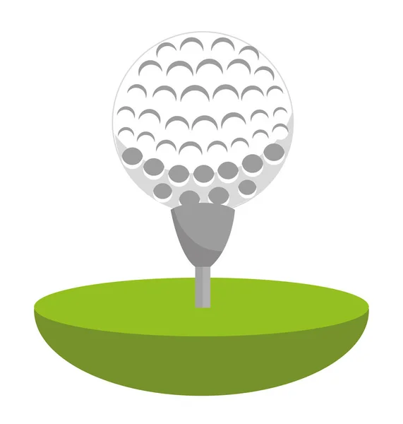 Golfclub bal pictogram — Stockvector