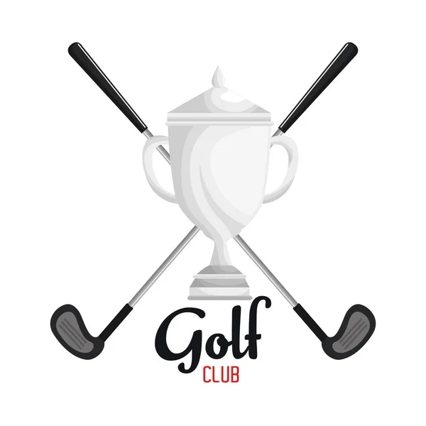 高尔夫俱乐部体育图标 — 图库矢量图片