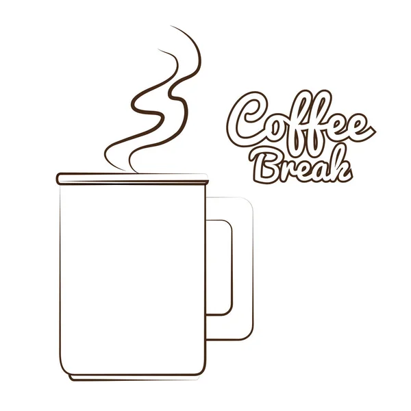 Leckere Kaffeepause — Stockvektor