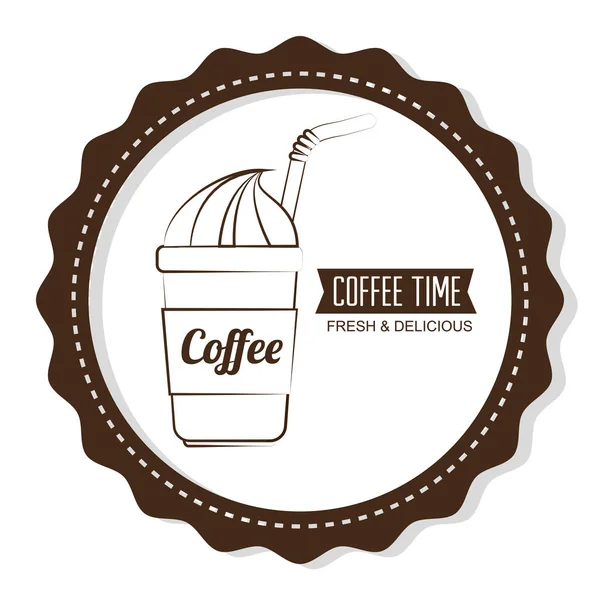 美味的咖啡时间海报 — 图库矢量图片