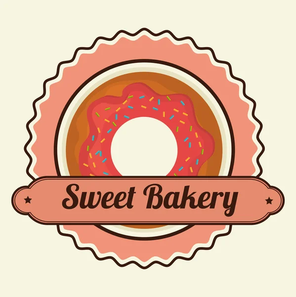 Heerlijke bakkerij producten pictogram — Stockvector