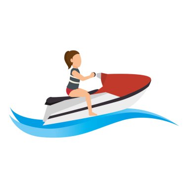 Jet ski aşırı spor atlet avatar