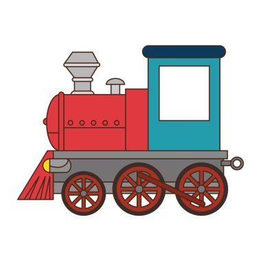 Tren araç izole simgesi