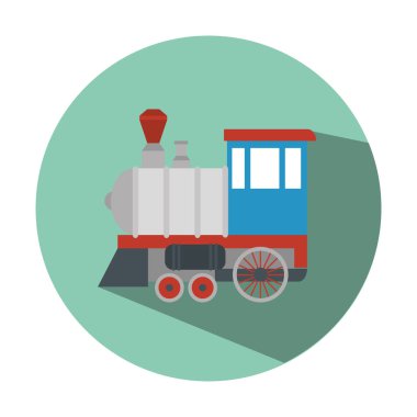 Tren araç izole simgesi