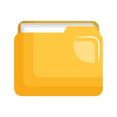 klasör belge izole simgesi