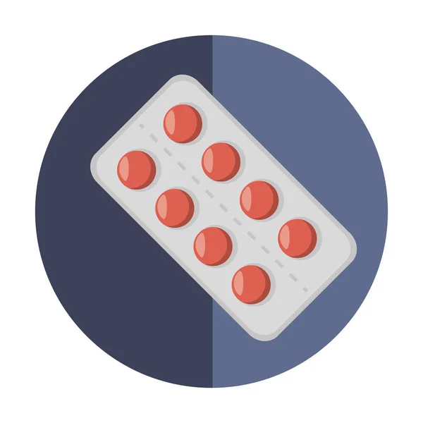 Medicine drugs isolated icon — Stock Vector