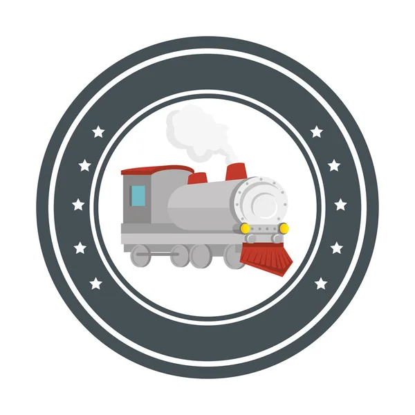 Train vehicle isolated icon — Stock Vector