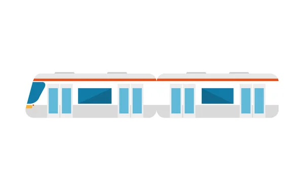 Véhicule ferroviaire icône isolée — Image vectorielle