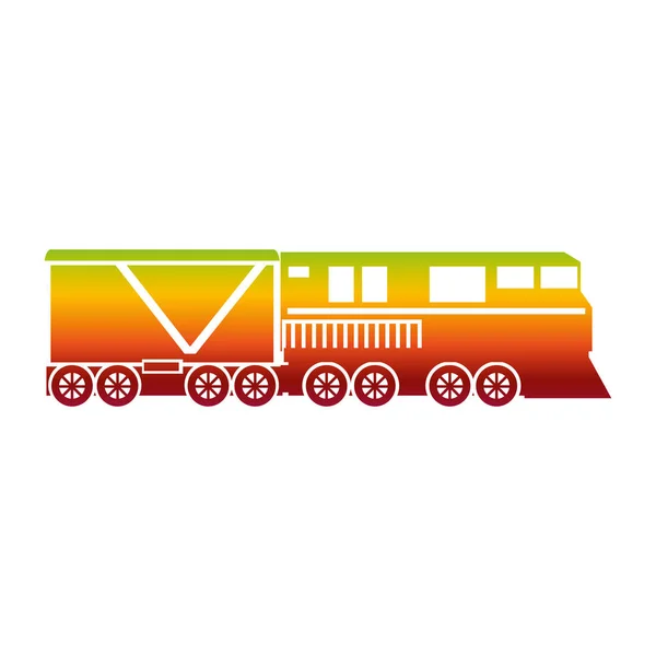 Tren vehículo aislado icono — Vector de stock