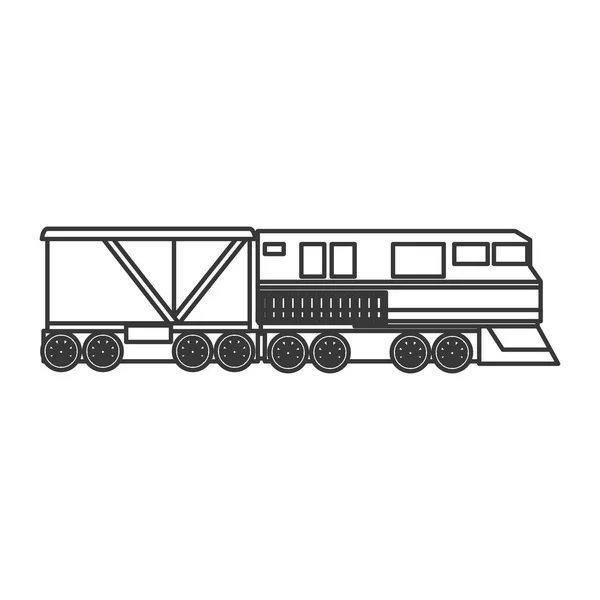 Veículo de trem ícone isolado —  Vetores de Stock