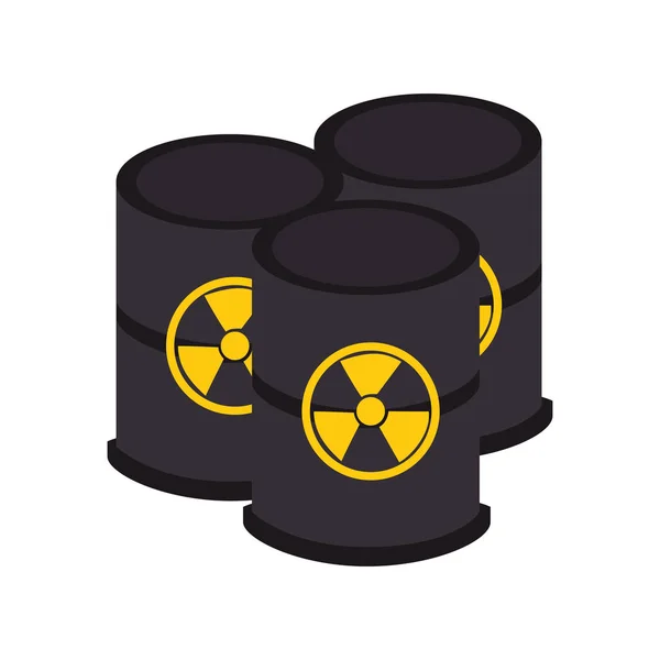 Nuclear energy isolated icon — Stock Vector